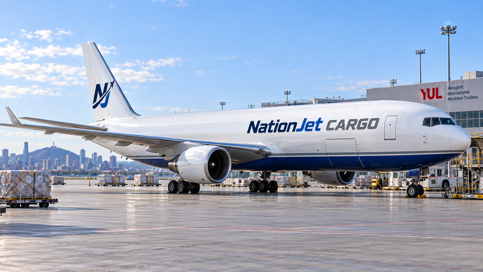 NationJet Cargo Boeing 767F at Montréal–Trudeau airport